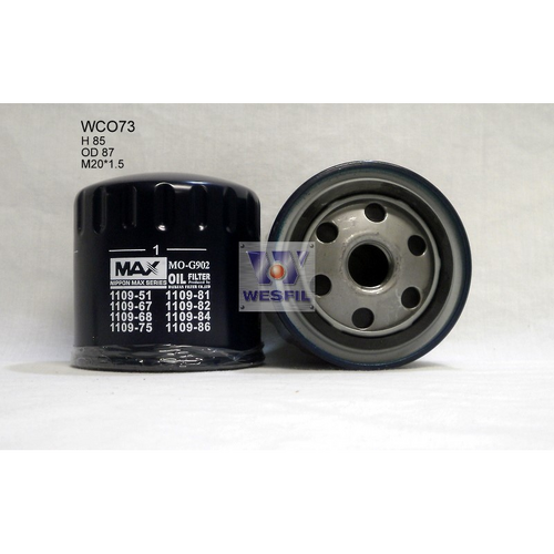 Nippon Max Oil Filter Z305/Z1028 WCO73NM