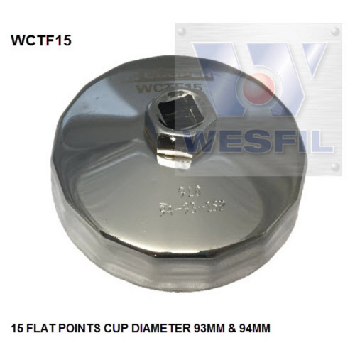Wesfil Cooper Oil Filter Remover - 93-94Mm WCTF15