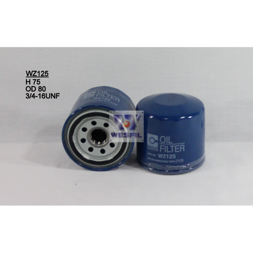 Wesfil Cooper Engine Oil Filter WZ125