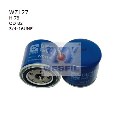Wesfil Cooper Diesel Fuel Filter Z127 WZ127