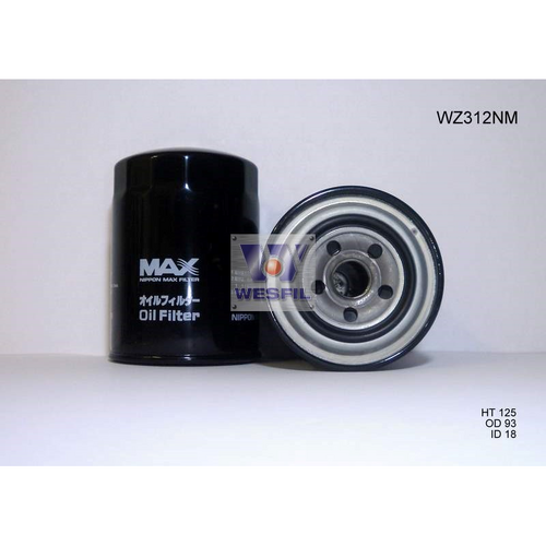 Nippon Max Oil Filter Wz312Nm Z312/Z110