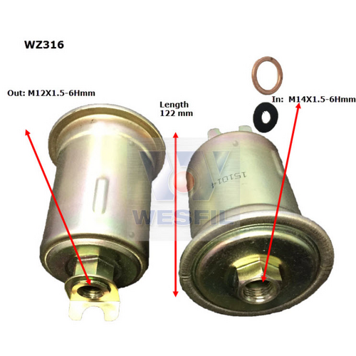 Wesfil Cooper Fuel Filter WZ316