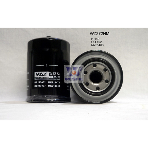 Nippon Max Oil Filter Wz372Nm Z372