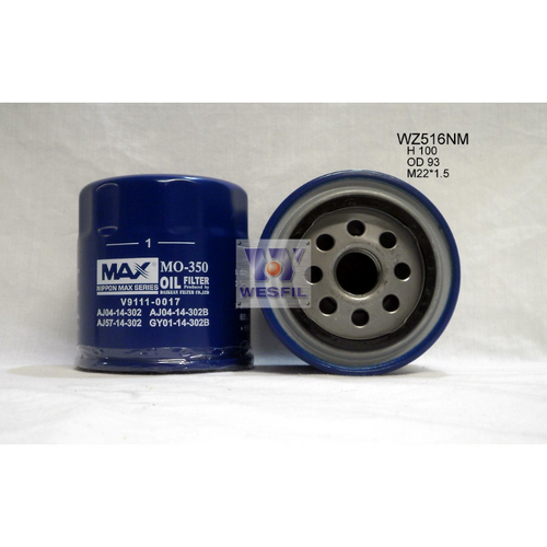 Nippon Max Oil Filter Z516 WZ516NM