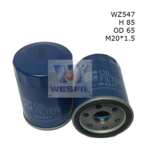 Wesfil Cooper Oil Filter WZ547