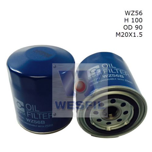 WZ56 Wesfil Cooper Oil Filter Z56