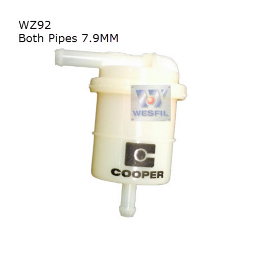 Wesfil Cooper Plastic In-Line Fuel Filter WZ92